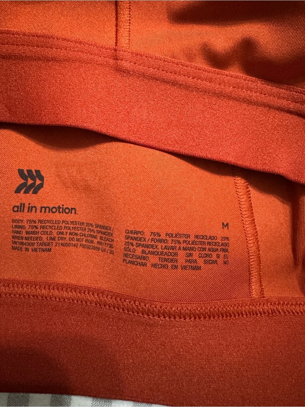 all in motion Rust Orange Crisscross Sports Bra - Picture 6 of 6